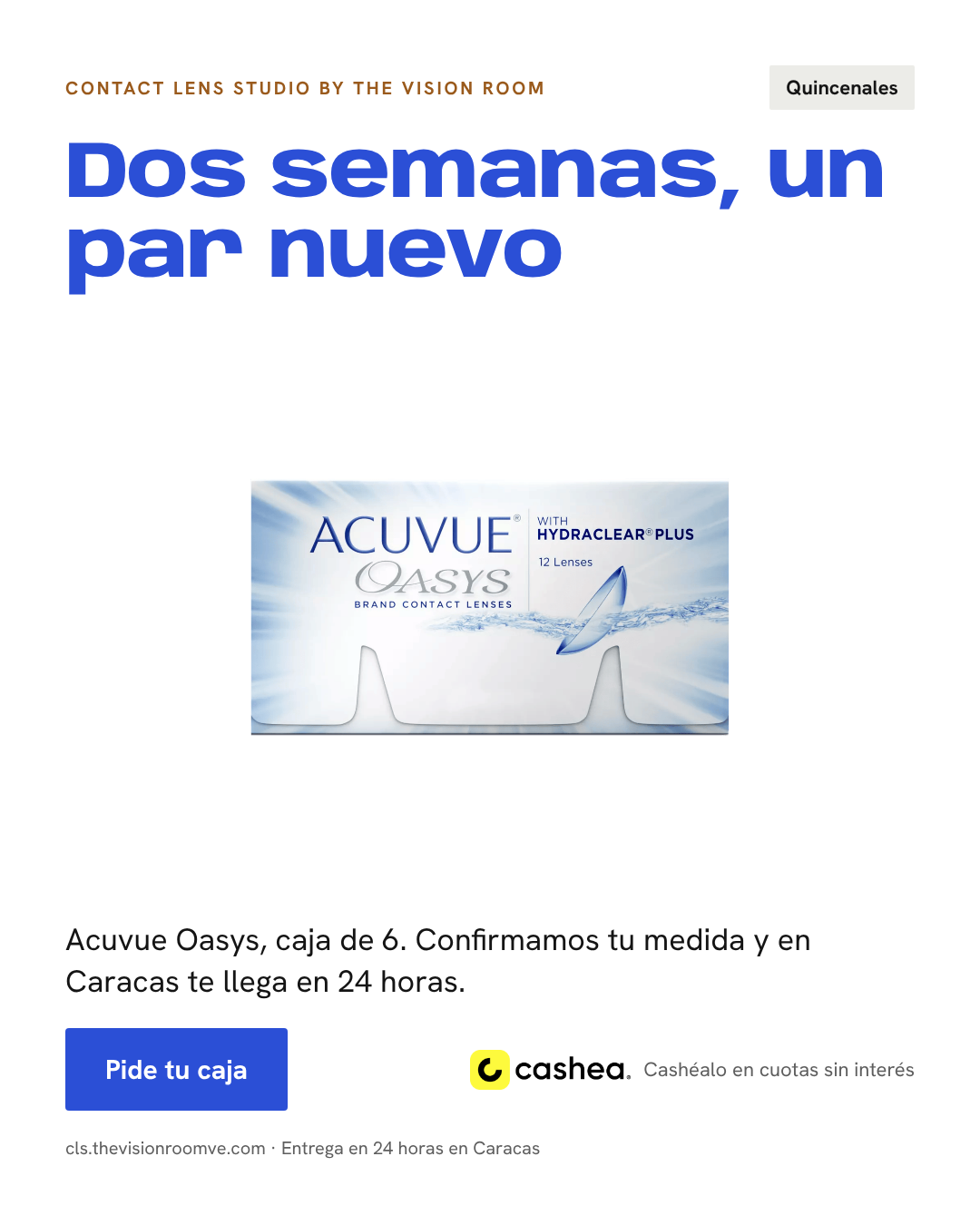 Acuvue Oasys Quincenal