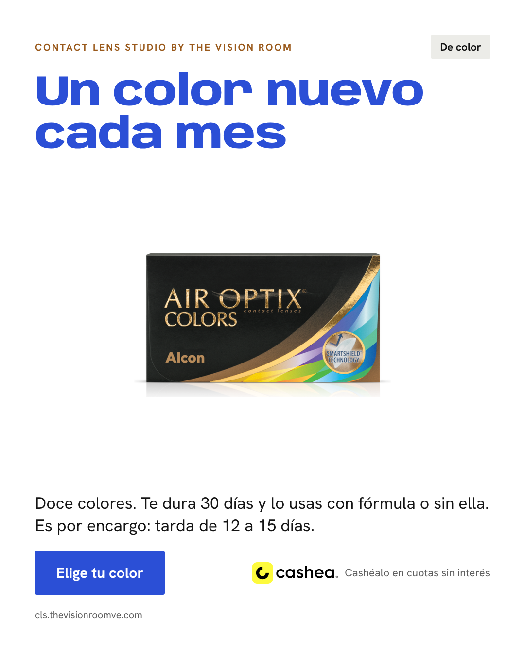 Air Optix Colors Amethyst con fórmula