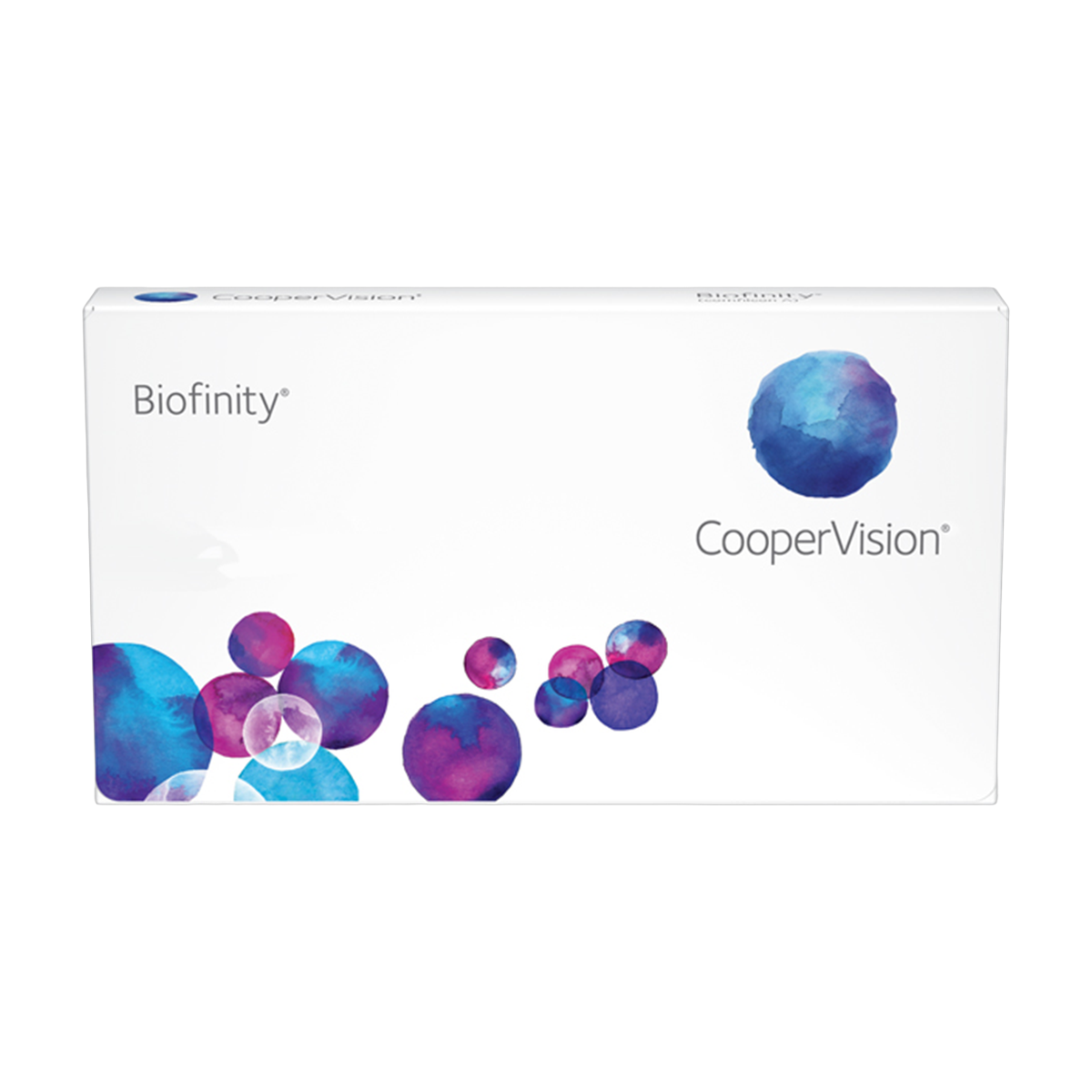 Caja de lentes de contacto Biofinity de CooperVision, mensuales, 6 lentes