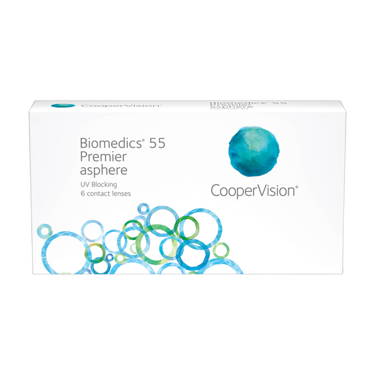 Caja de lentes de contacto Biomedics 55 Premier de CooperVision