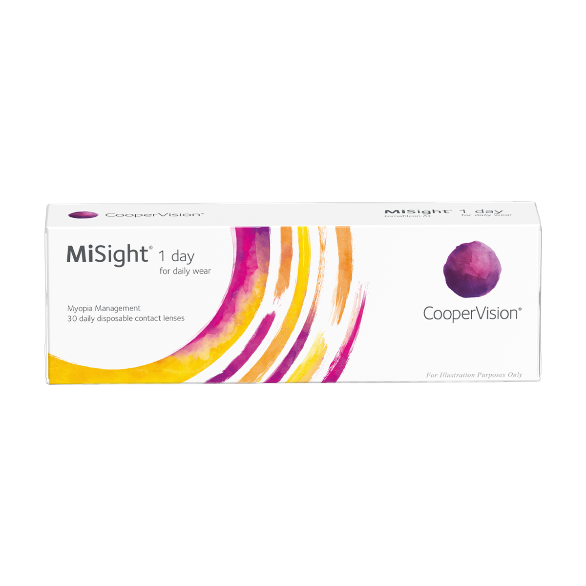 Caja de lentes de contacto MiSight 1 day de CooperVision